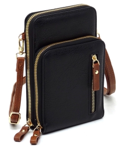 Fashion Crossbody Bag Cell Phone Purse LMS201 BLACK